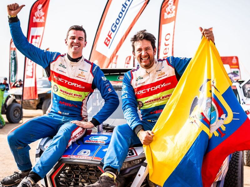 Sebastián Guayasamín inscribe su nombre en la historia del Rally Dakar 2026