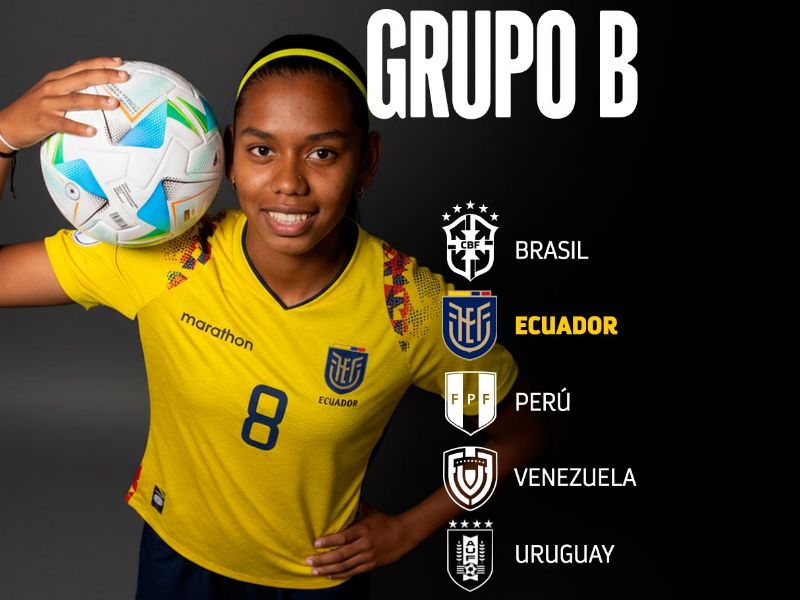Ecuador integrará el Grupo B en la CONMEBOL Sub-17 Femenina 2026
