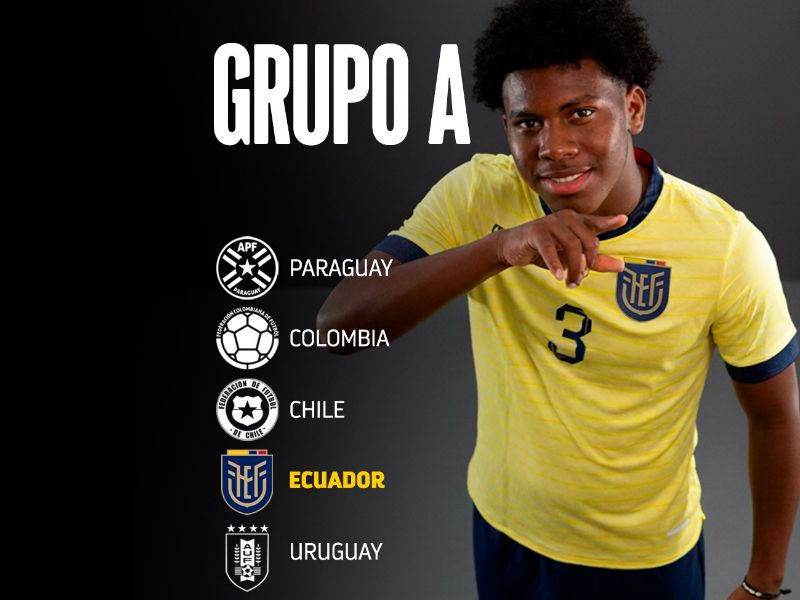 Ecuador conoció a sus rivales para la CONMEBOL Sub-17 que se jugará en Paraguay
