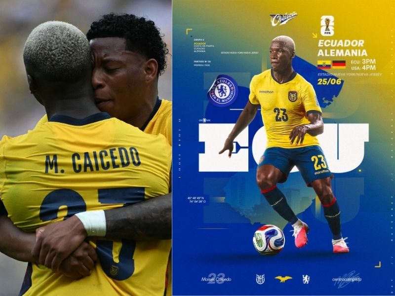 ¡Orgullo Blue! El gran gesto del Chelsea con Moisés Caicedo tras el histórico triunfo de Ecuador ante Alemania