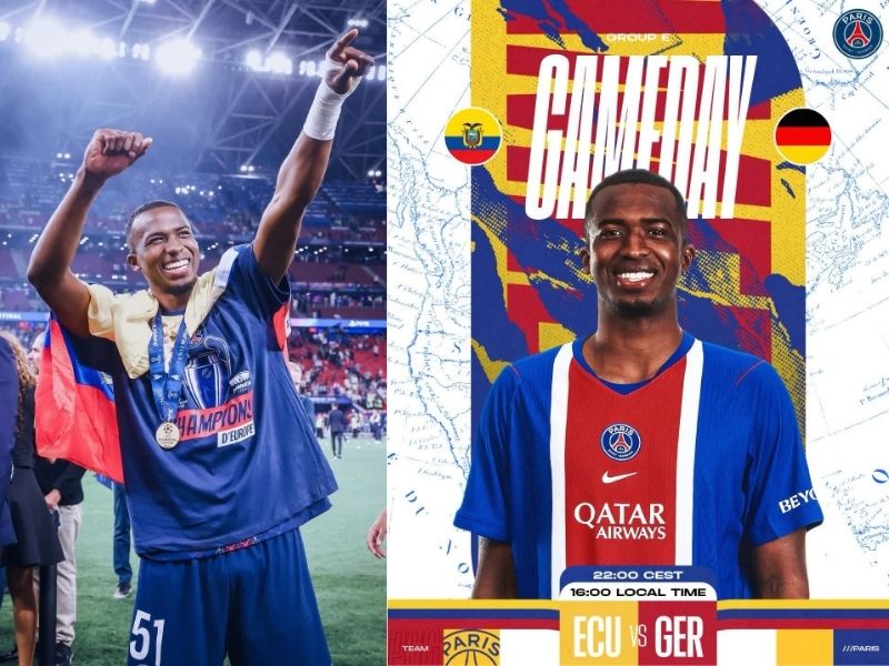 ¡Reconocimiento desde París! El PSG se rinde ante Willian Pacho tras el histórico triunfo de Ecuador sobre Alemania