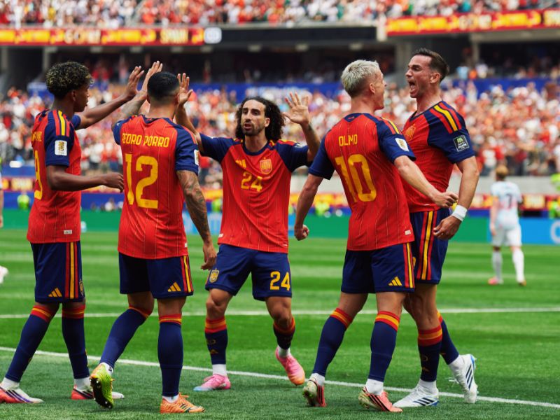 España asegura su lugar en semifinales tras la victoria de 2-1 ante Bélgica