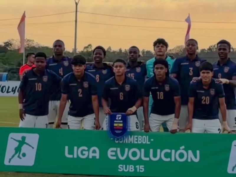 Ecuador Sub-15 supera 1-0 a Colombia en la CONMEBOL Liga Evolución