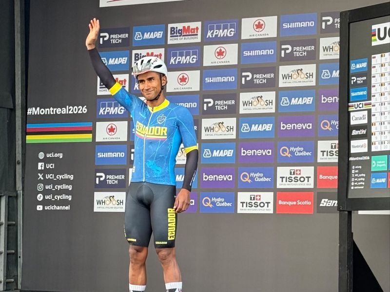 Jhonatan Narváez cruza la meta en el puesto 36 del Mundial de Ruta de Montreal