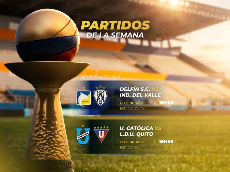 Camino a la gloria: Así se juegan las semifinales de la Copa Ecuador 2026